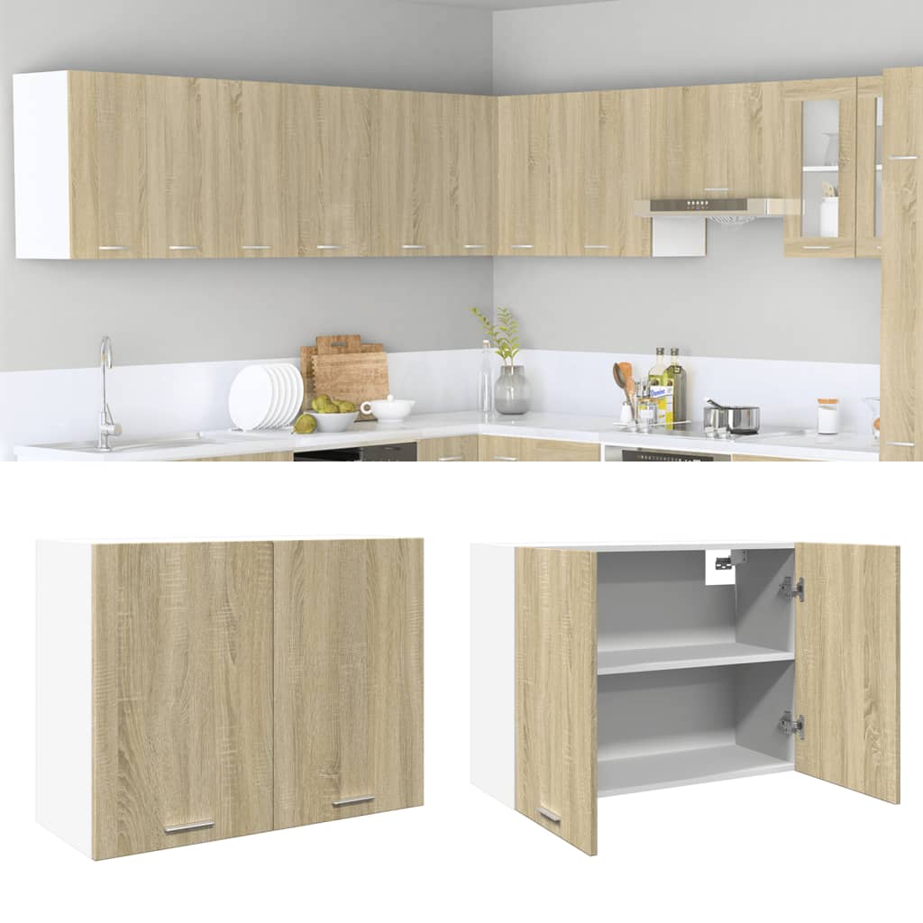 Hängeschrank Lyon Sonoma-Eiche 80x31x60 cm Holzwerkstoff