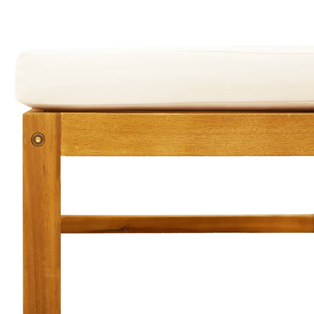 6-tlg. Gartensofa-Set mit Kissen Holz Akazie & Seil