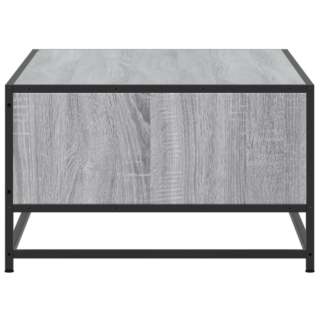 Couchtisch Grau Sonoma 100x57x35 cm Holzwerkstoff und Metall