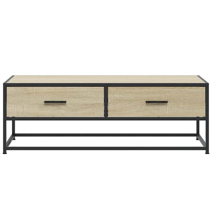 Couchtisch Sonoma-Eiche 100x50x35 cm Holzwerkstoff und Metall