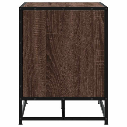 Schuhbank Braun Eichen-Optik 100x40x53,5cm Holzwerkstoff Metall