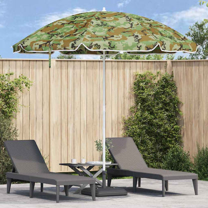 Strandparasol Tarnung 263 x 263 x 272 cm Polyester und Metall