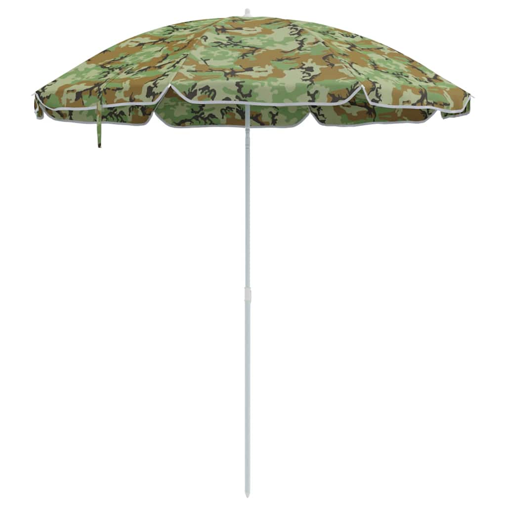 Strandparasol Tarnung 263 x 263 x 272 cm Polyester und Metall