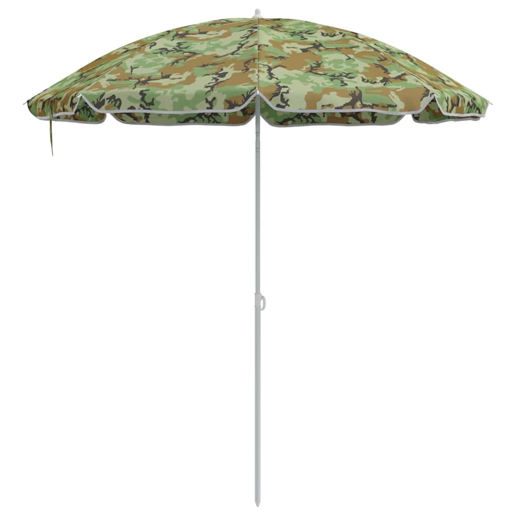 Strandparasol Tarnung 263 x 263 x 272 cm Polyester und Metall