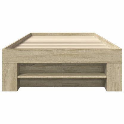 Bettgestell ohne Matratze Sonoma-Eiche 90x190 cm Holzwerkstoff