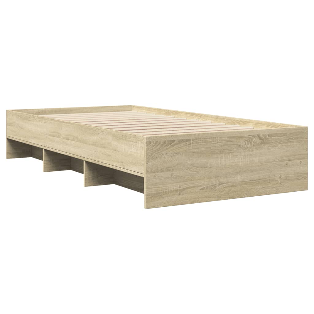Bettgestell ohne Matratze Sonoma-Eiche 100x200 cm Holzwerkstoff
