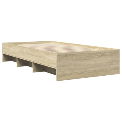 Bettgestell ohne Matratze Sonoma-Eiche 100x200 cm Holzwerkstoff