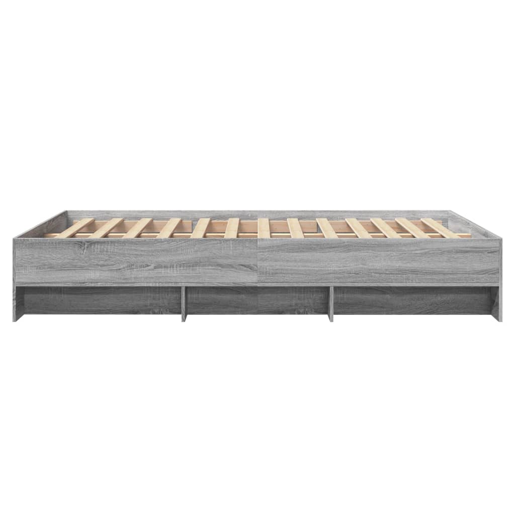 Bettgestell Grau Sonoma 120x190 cm Holzwerkstoff