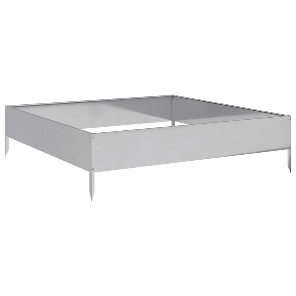 Hochbeet 100x100x26 cm Verzinkter Stahl