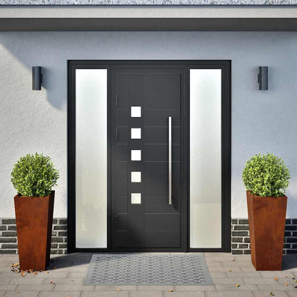 Pflanzkübel 2 Stk. 35x35x75 cm Wetterfester Stahl