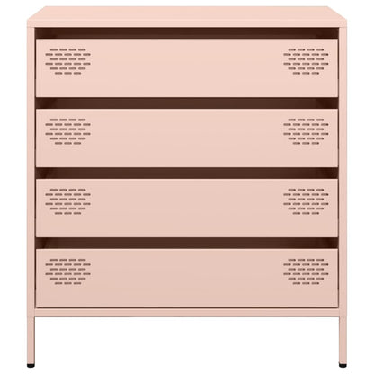 Sideboard Rosa 68x39x73,5 cm Kaltgewalzter Stahl