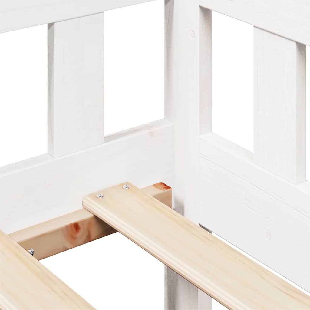 Tagesbett mit Schubladen Weiß 90x190 cm Kiefernholz