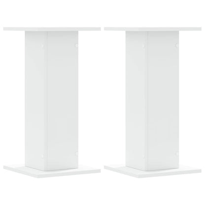 Lautsprecherständer 2 Stk. Weiß 30x30x60 cm Holzwerkstoff