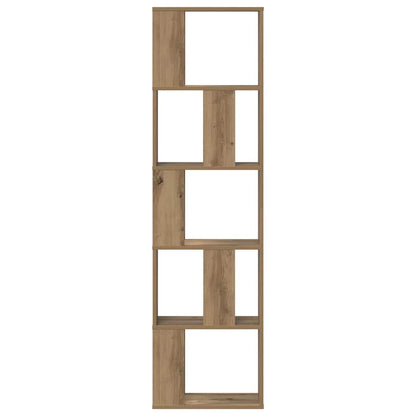 Bücherregal 5 Böden Artisan-Eiche 45x23,5x162,5 Holzwerkstoff