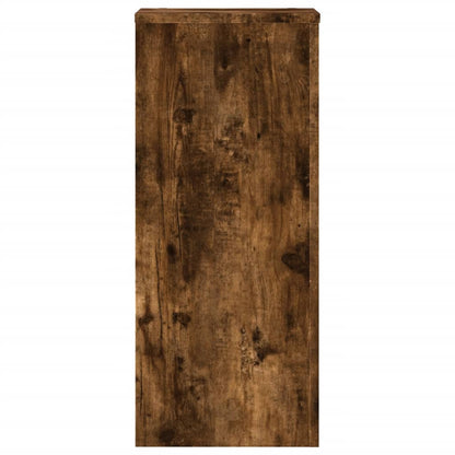 Pflanzenständer 2 Stk. Räuchereiche 30x30x70 cm Holzwerkstoff