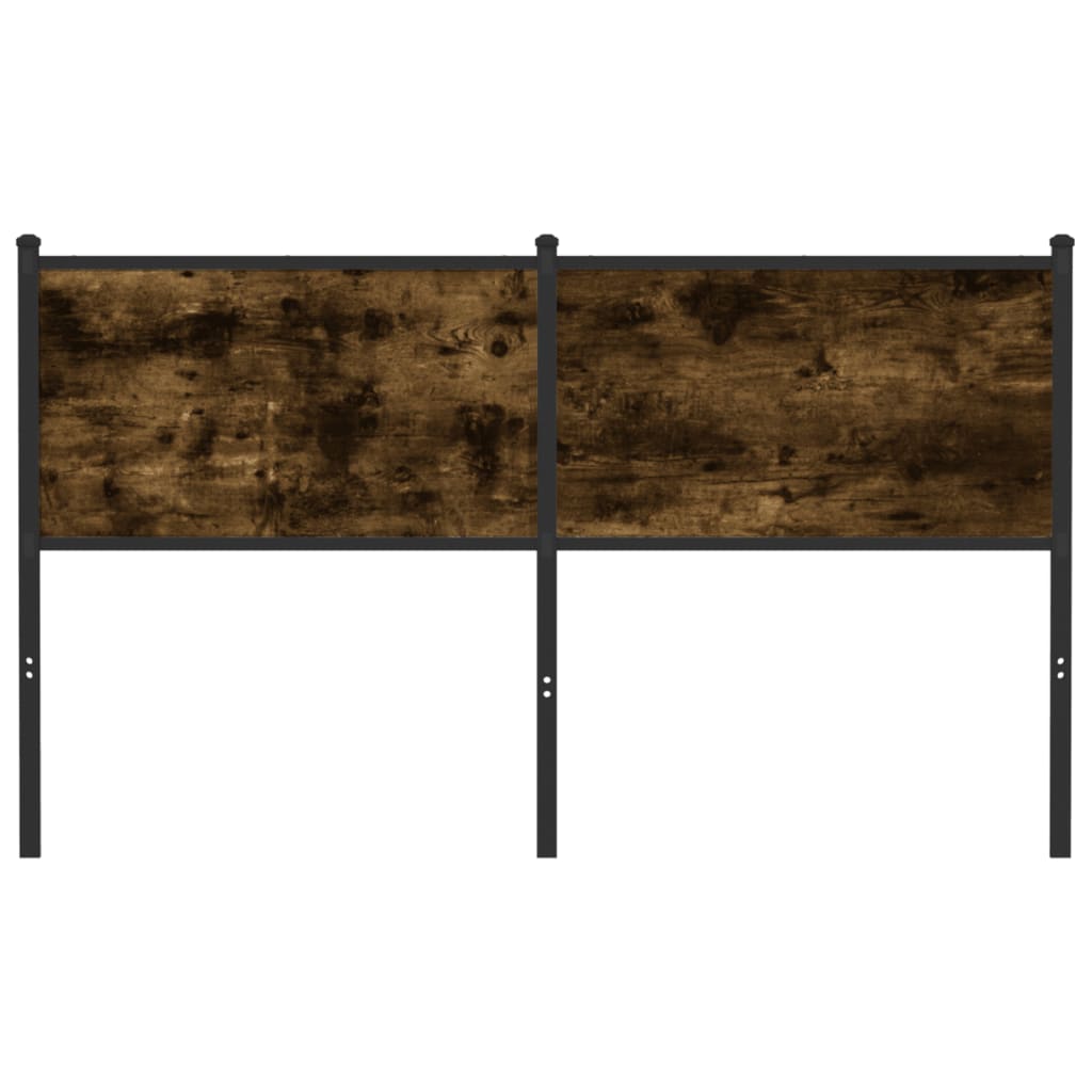 Ersatz-Kopfteil Räuchereiche 140 cm Holzwerkstoff und Stahl