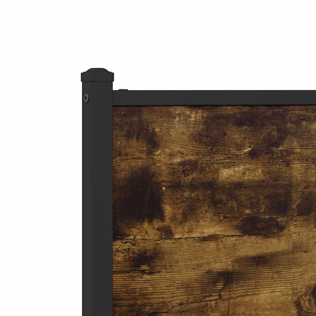 Metallbett ohne Matratze Räuchereiche 120x190 cm