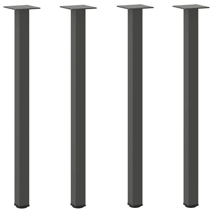 Konsolentischbeine 4 Stk. Anthrazit 72-74 cm Stahl