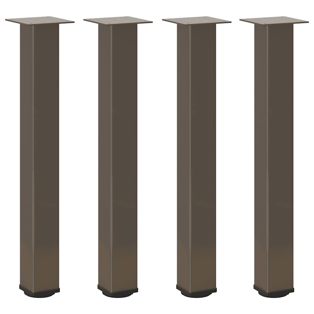 Konsolentischbeine 4 Stk. Naturstahl 72-74 cm Stahl