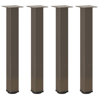 Konsolentischbeine 4 Stk. Naturstahl 72-74 cm Stahl