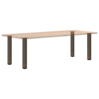 Konsolentischbeine 4 Stk. Naturstahl 72-74 cm Stahl