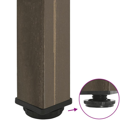 Konsolentischbeine 4 Stk. Naturstahl 72-74 cm Stahl