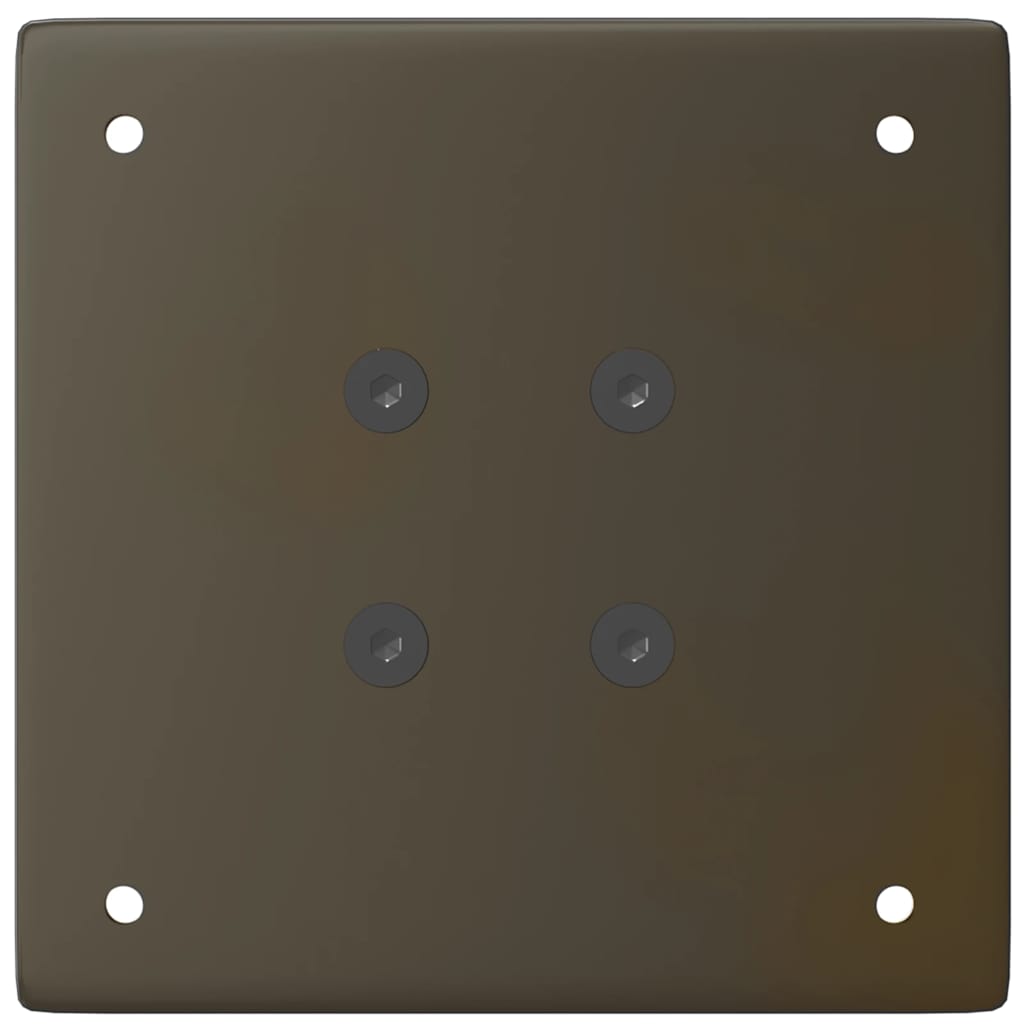 Bartischbeine 4 Stk. Naturstahl 110-112 cm Stahl