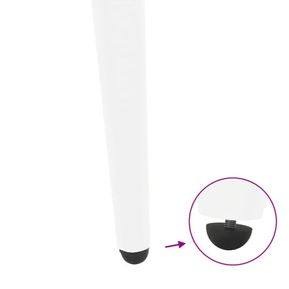 Couchtischbeine Konische Form 4 Stk. Weiß 42-43 cm Stahl