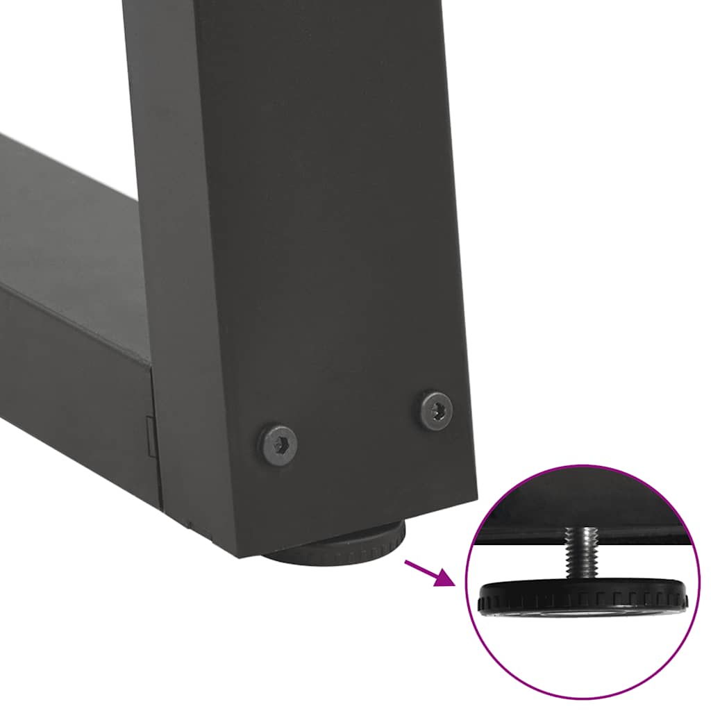 Couchtischbeine V-Form 2 Stück Anthrazit 50x(30-31,3) cm Stahl