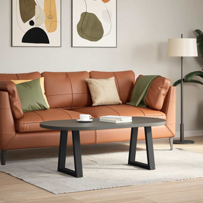 Couchtischbeine V-Form 2 Stück Schwarz 38x(42-43,3) cm Stahl