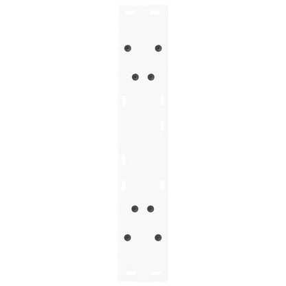 Esstischbeine V-Form 2 Stk. Weiß 60x(72-73,3) cm Stahl