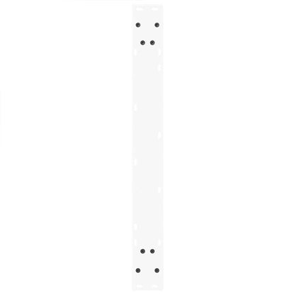 Esstischbeine V-Form 2 Stück Weiß 90x(72-73,3) cm Stahl