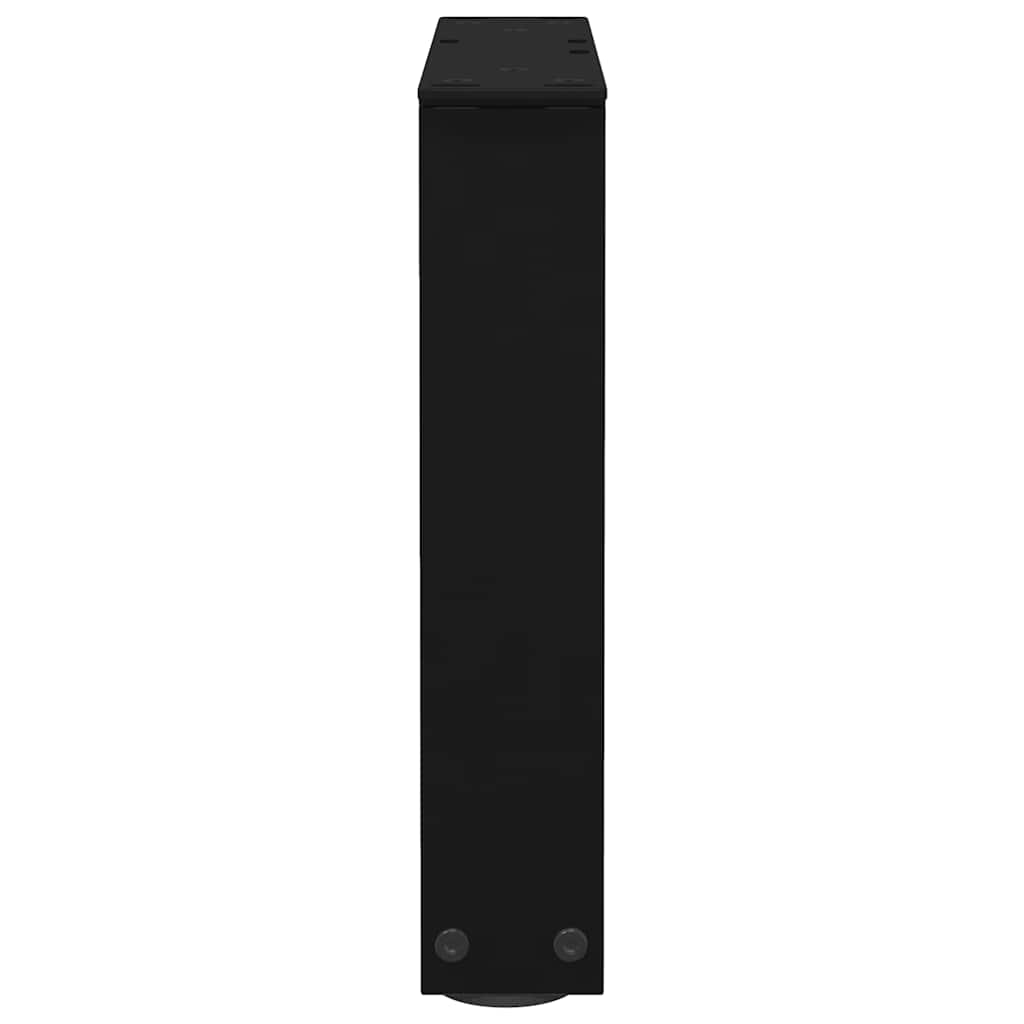 Couchtischbeine V-Form 2 Stück Schwarz 30x(30-31,3) cm Stahl