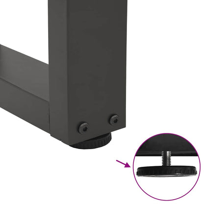 Couchtischbeine V-Form 2 Stück Anthrazit 38x(42-43,3) cm Stahl