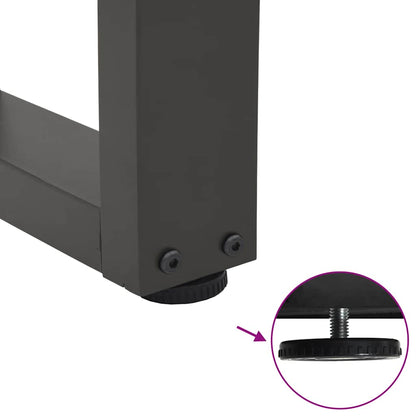 Esstisch Beine V-Form 3 Stück Anthrazit 90x(72-73,3) cm Stahl