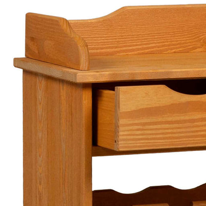 Weinregal Braun 58 x 28 x 90 cm Massives Kiefernholz