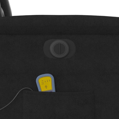 Massagesessel Aufstehhilfe Elektrisch Schwarz Mikrofasergewebe