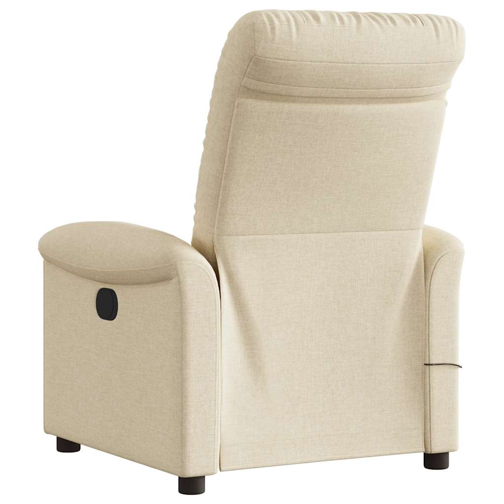 Massagesessel Elektrisch Creme Stoff