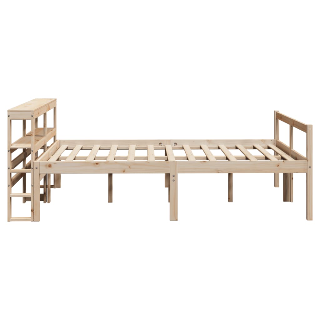 Seniorenbett mit Kopfteil 140x200 cm Massivholz Kiefer