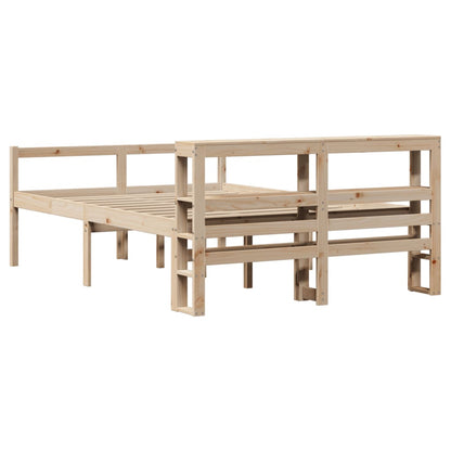 Seniorenbett mit Kopfteil 140x200 cm Massivholz Kiefer