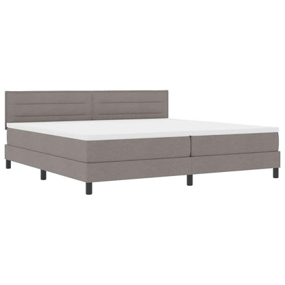 Boxspringbett mit Matratze Taupe 200 x 200 cm Stoff