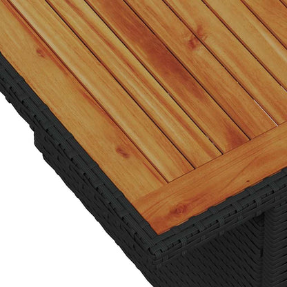 Garten Essgruppe mit Kissen 11 pcs Schwarz und Beige