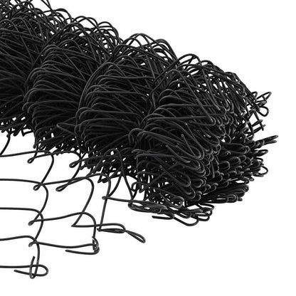 Zaunpfosten Grau 10 x 1,6 m (60 x 60 mm Maschenweite)