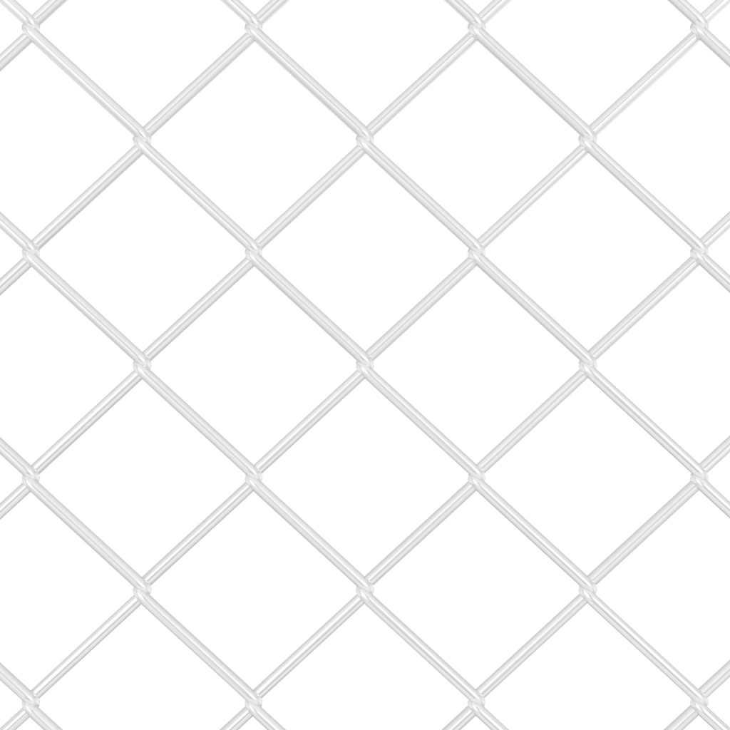 Zaunpfosten Silber 10 x 1,4 m (60 x 60 mm Netz) Stahl