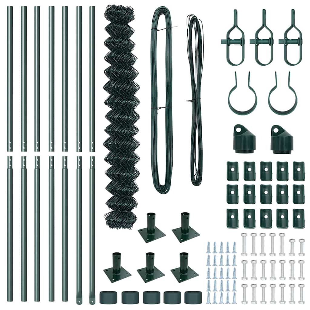 Zaunpfosten Grün 10 x 1,6 m (60 x 60 mm Maschenweite)