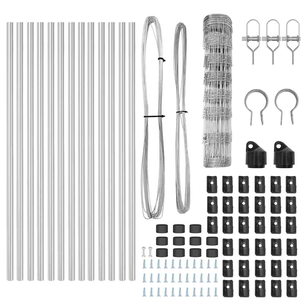 Zaunpfosten Galvanisiert 25 x 0,8 m Stahl