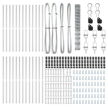 Zaunpfosten Galvanisiert 50 x 1,5 m Stahl