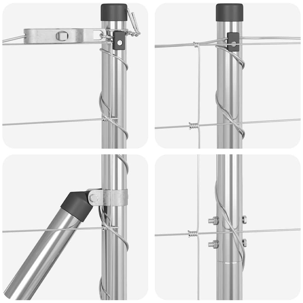 Zaunpfosten Galvanisiert 50 x 1,5 m Stahl