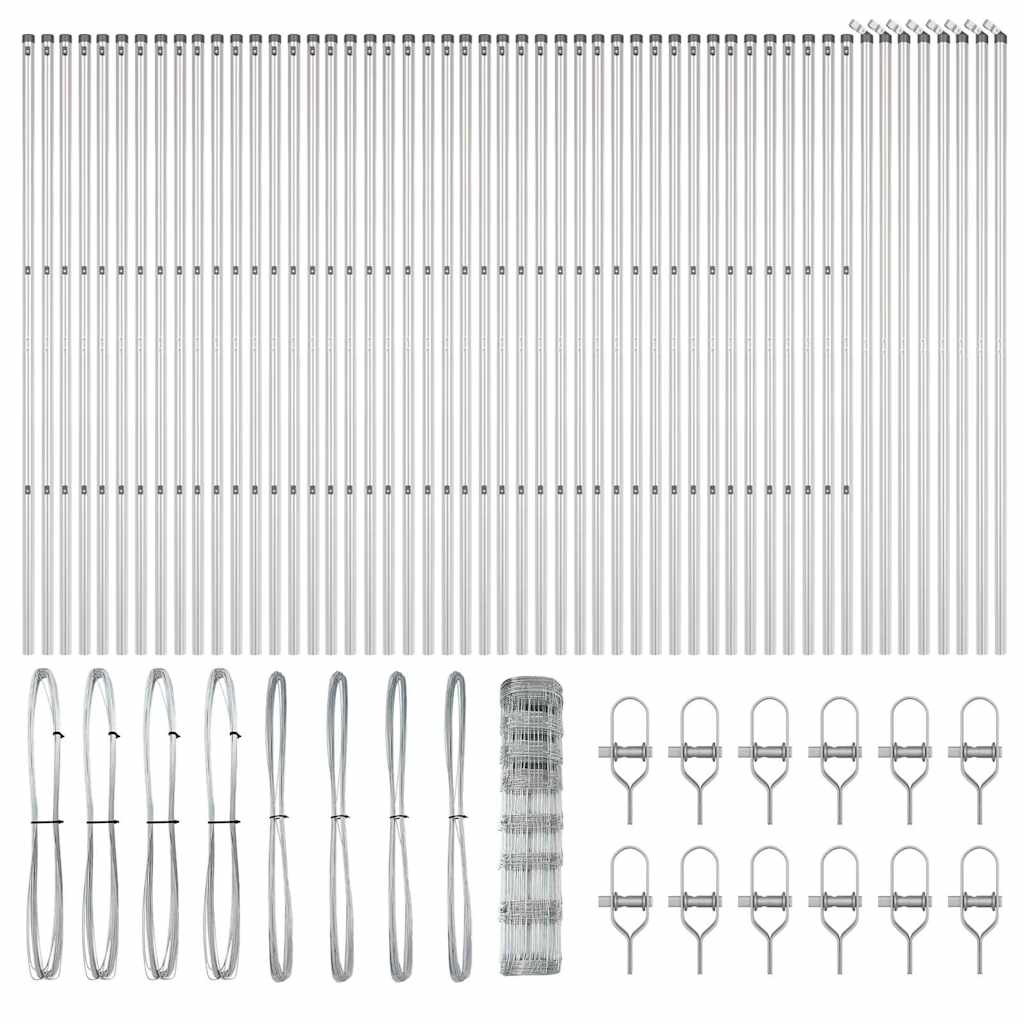 Zaunpfosten Galvanisiert 100 x 1 m Stahl