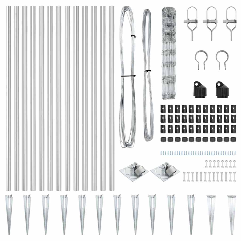 Zaunpfosten Galvanisiert 50 x 1 m Stahl